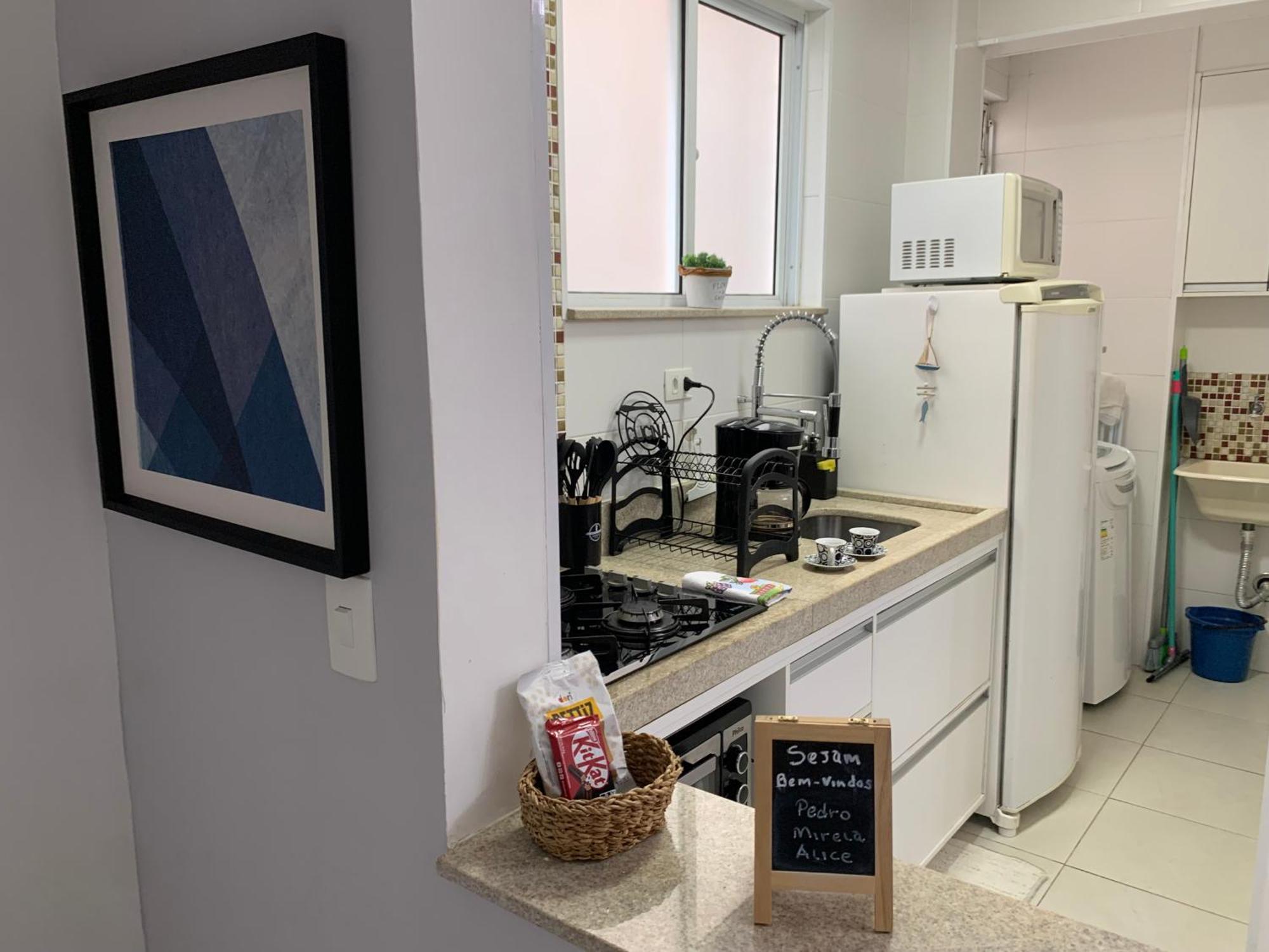 Apartamento Em Santos No Gonzaga Em Frente A Praia Eksteriør bilde